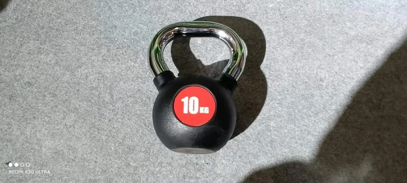 Hot sale Gym encapsulation with rubber Custom logo Black Rubber steel kettlebell