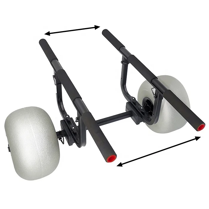High Quality Aluminum Universal Adjustable Beach Kayak Trolley Kayak Trailer Cart with Balloon Wheel