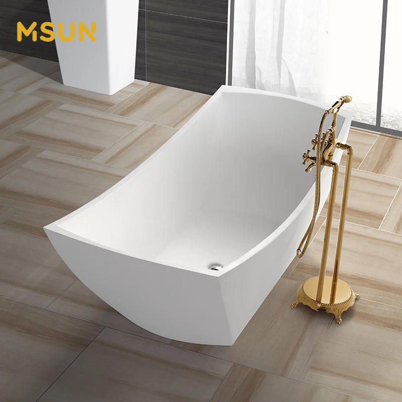 MSUN Small Bathtub Freestanding Bathtubs Bathroom Shower Bath tub for Baby PMMA Tubs