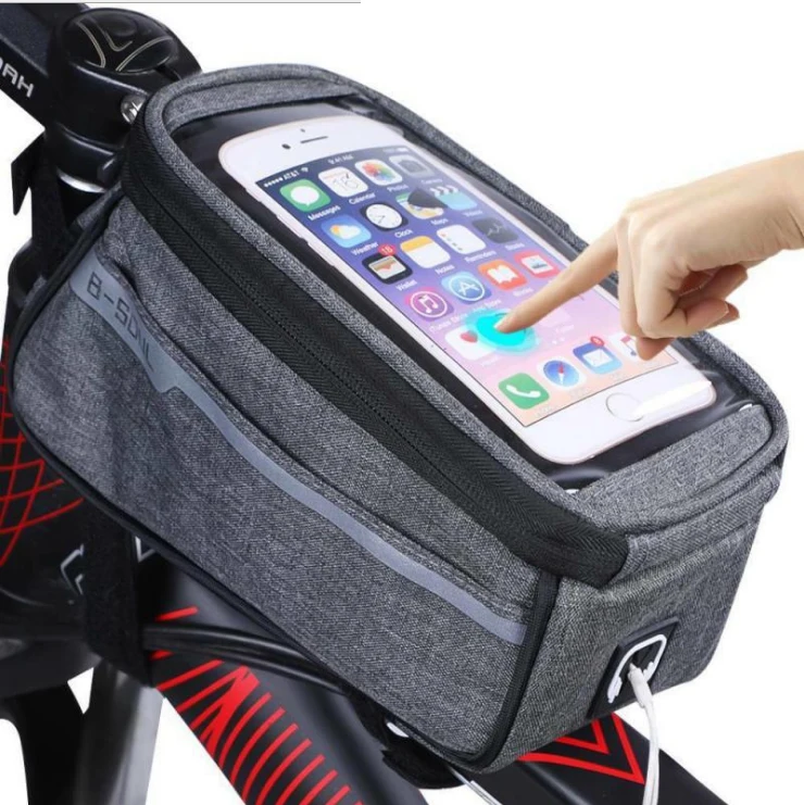 
Bicycle bag mobile phone touch screen riding front saddle bag 12813 mobile phone bag 