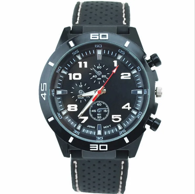 Dark Men Silicone Strap Sports Mechanical Watch Fashion Wholesale Waterproof Quartz Watch Wrist  luxury woman watch