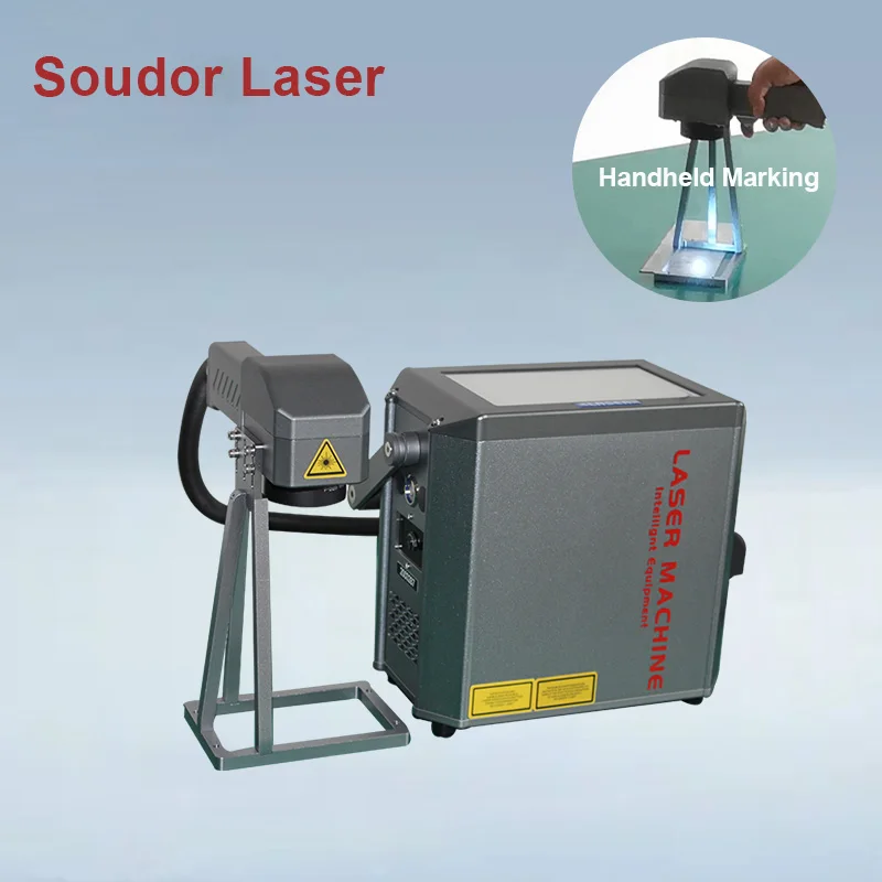 Small handheld 20W 30W portable fiber laser marking machine for metal jewelry printing