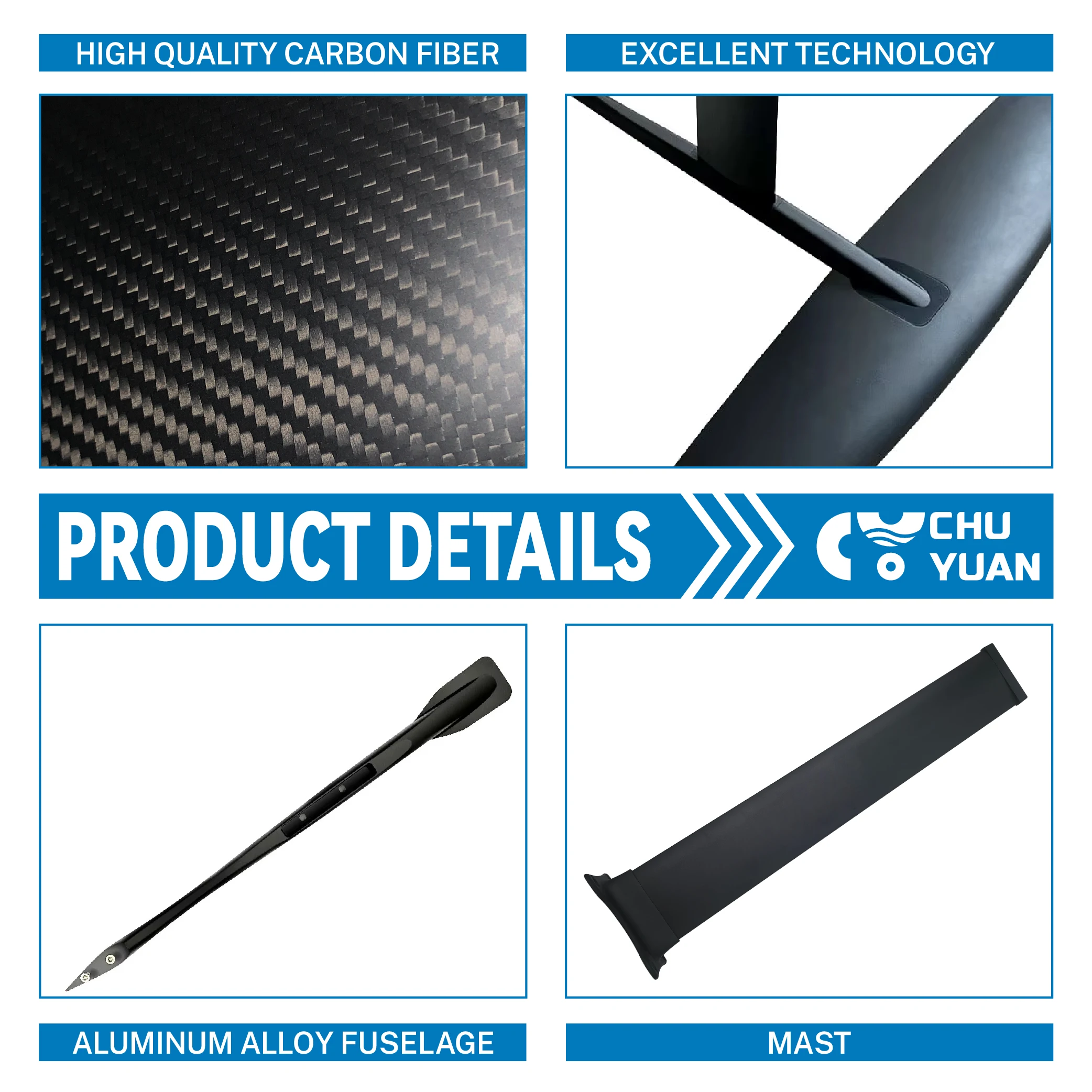 CY-1060 Unisex Aluminum- Carbon  surfboard hydrofoil New Design Factory Outlet  Surf Board Pump