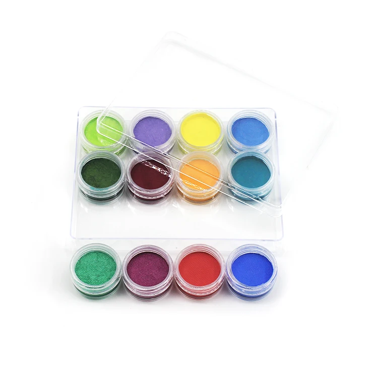 Factory Price 12 Colors Face Paint Kit Small Piece Palette Face And Body Painting Kit Set