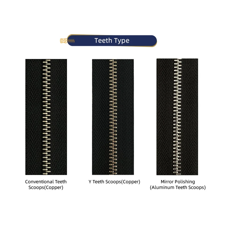 Factory Sales High Quality Garment Accessories Metal Zipper Antique Silver Teeth For Coats