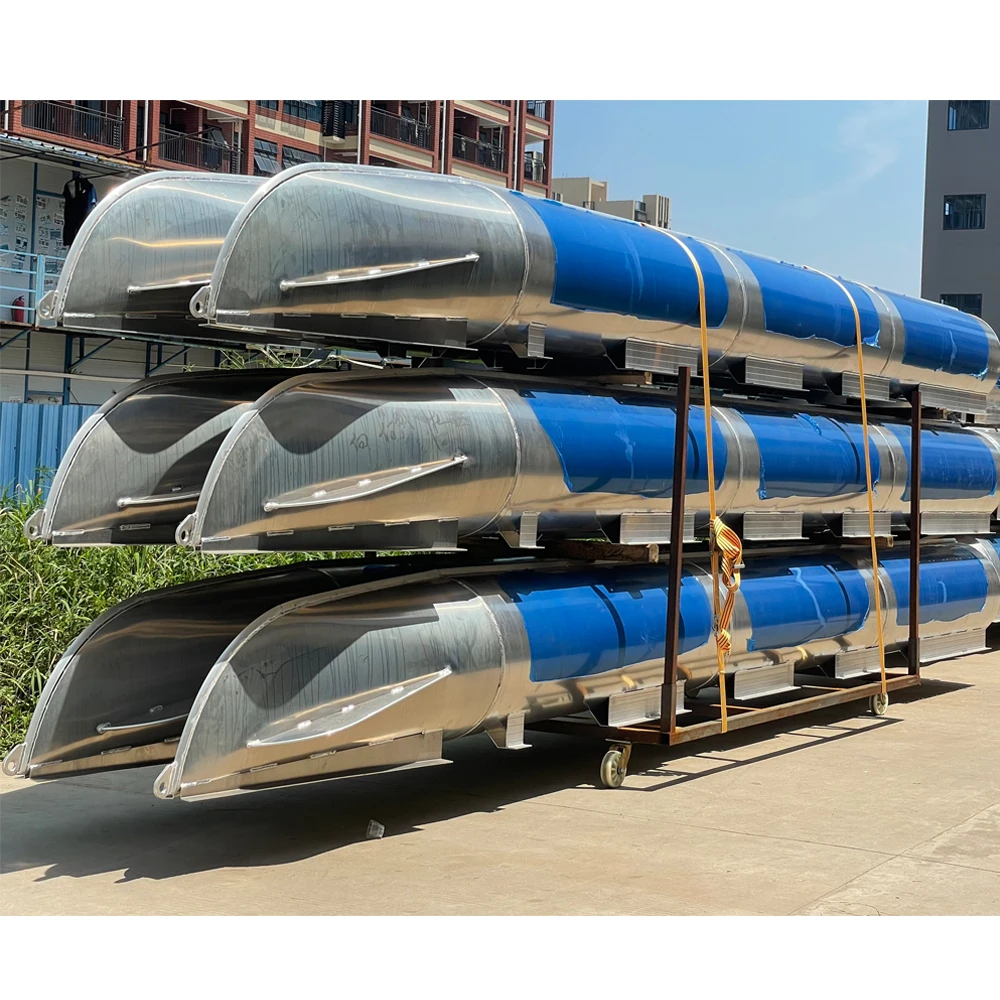 high strength aluminum floating pontoons tube hull for pontoon boat