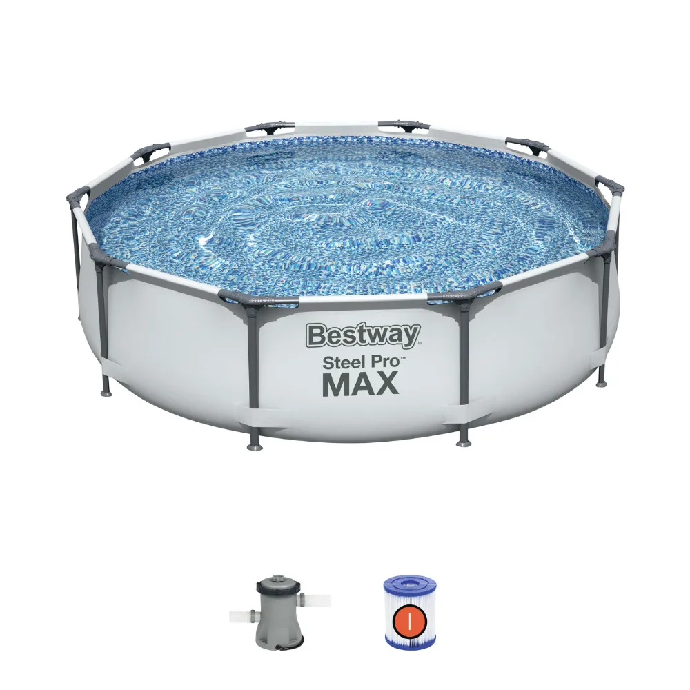Bestway Piscina сталь Pro MAX 56408 над землей бассейн 3 05 м x 76 см с фильтрующим насосом