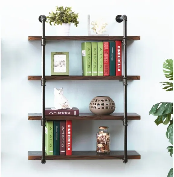 Декоративные DIY4 ярусный стеллаж для обуви трубы лестница книжная