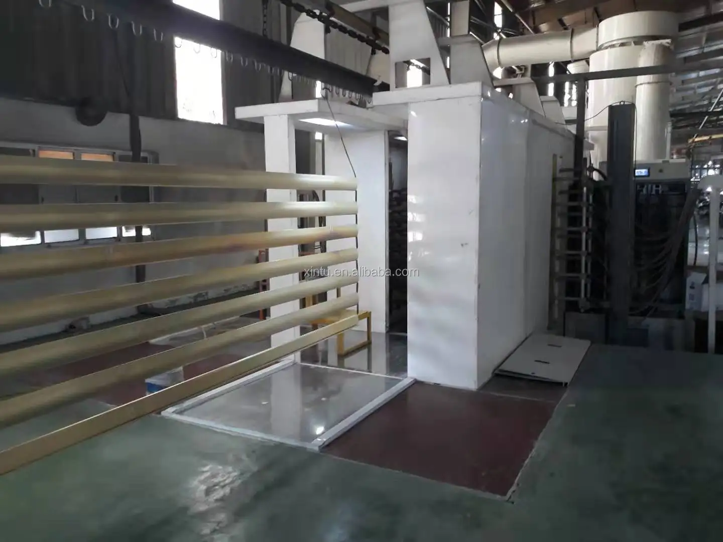 Customized Compact Automatic Powder Coating Line For metal processing Plant
