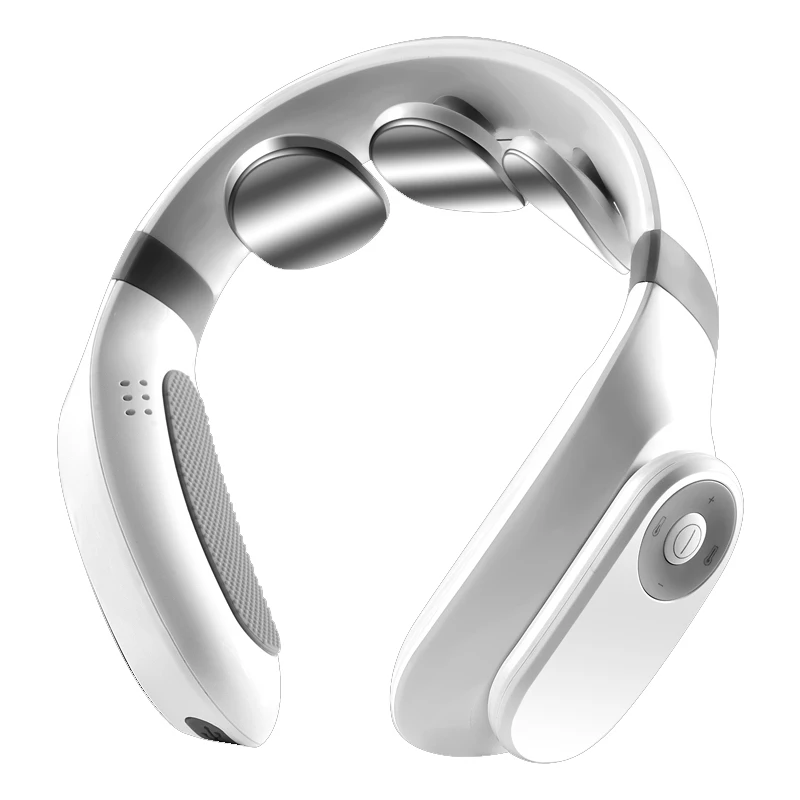 2024 product new heated electric ems pulse neck massager pads ems massager connector with blue-tooth