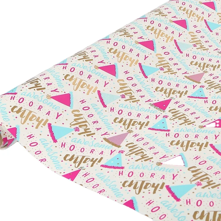 customized gift wrapping paper used in gift decoration for holidays