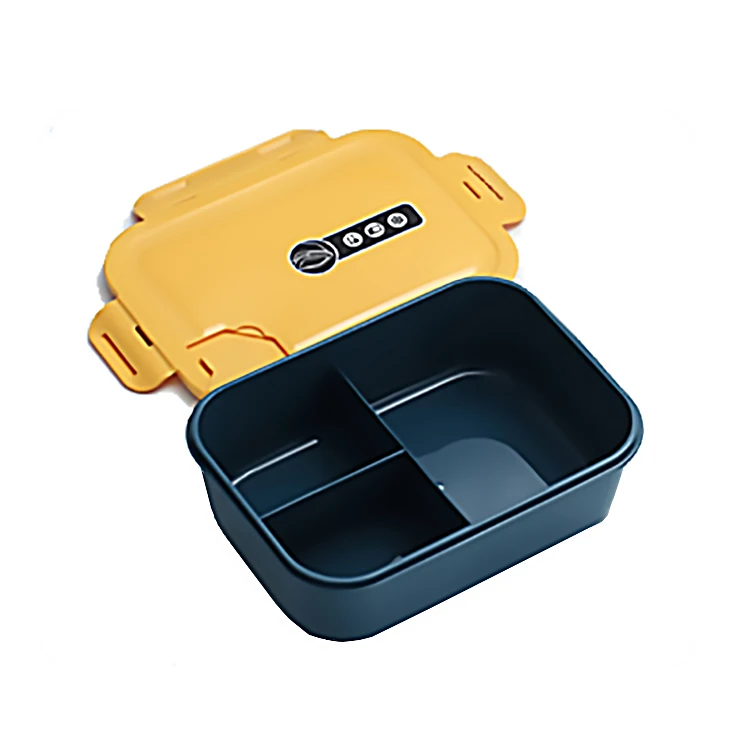Custom logo Microwave Dishwasher Safe BPA Free Meal Pre Food Container 3 Compartments Bento Plastic Lunch Box