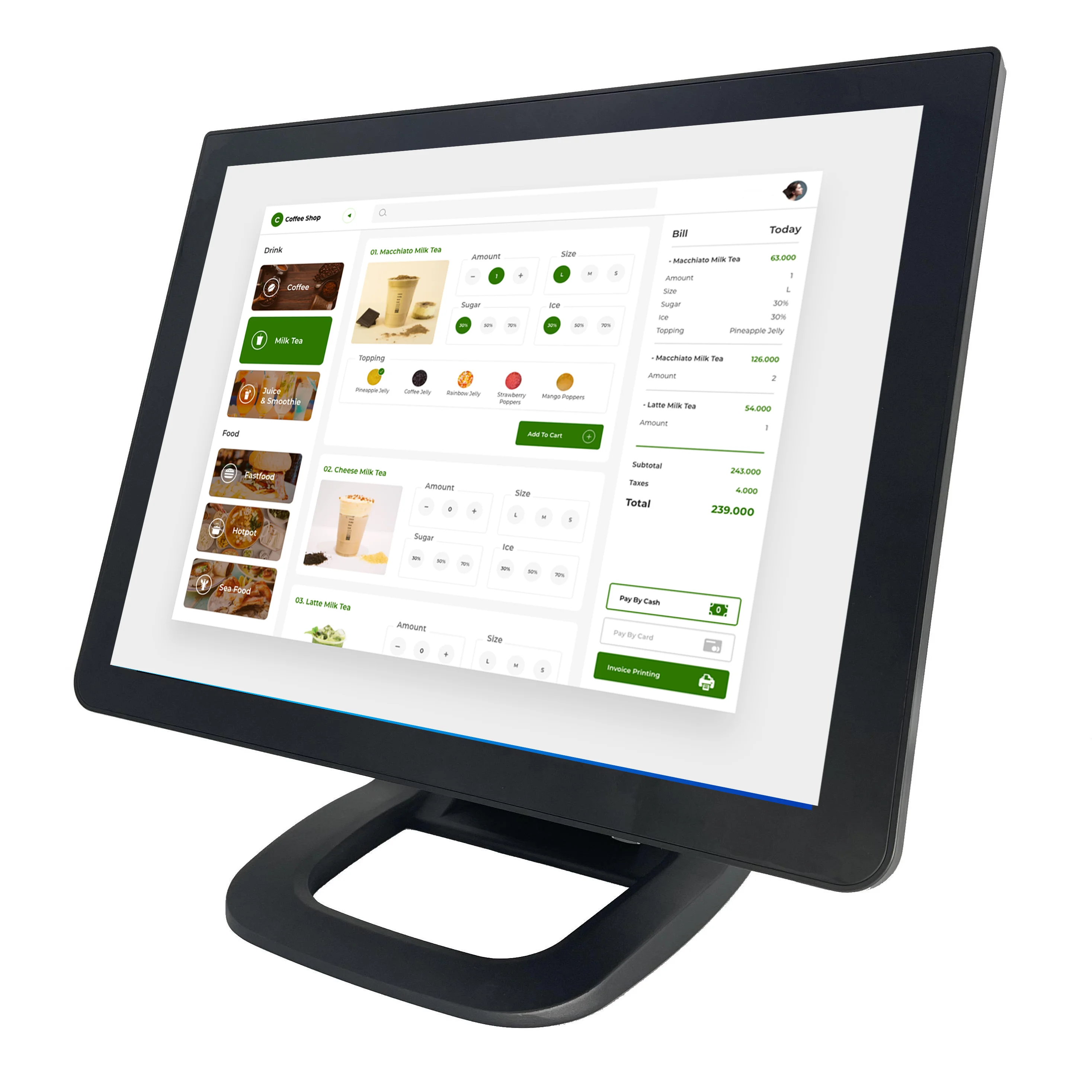 15-дюймовая система Windows POS все-в-одном ценовой аппарат для розничной торговли и индустрии гостеприимства