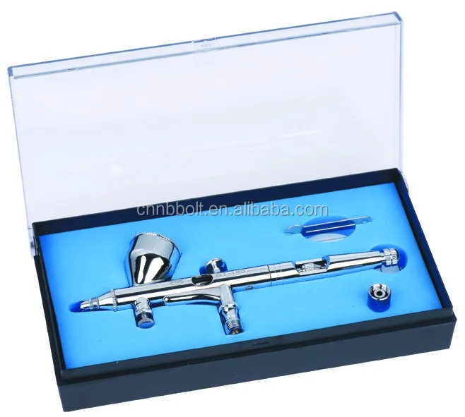 Double Action Gravity Feed Airbrush Used For Body Painting