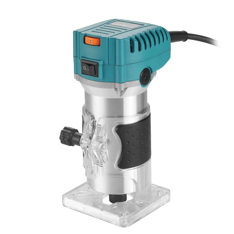 Blue woodworking electric planermilling engraving slotting and trimming machine household electric tools