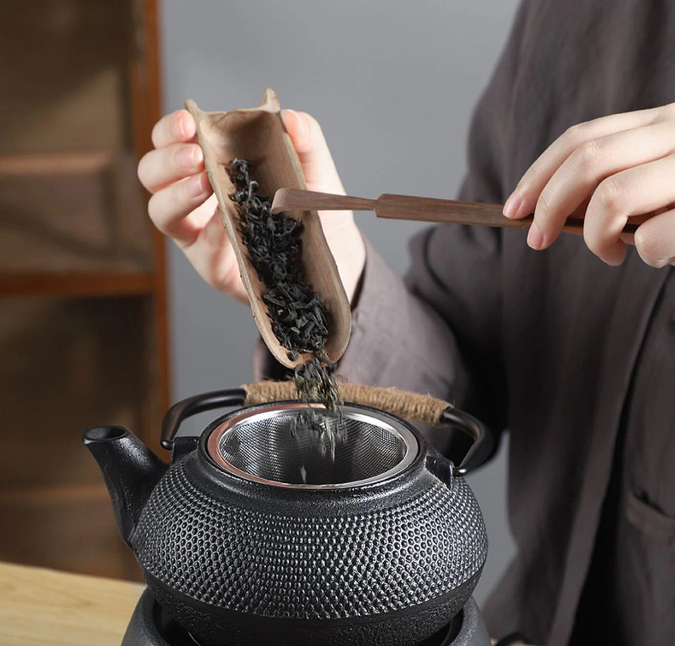 Japanese Teapot Durable Cast Iron Water Kettle Boiling Tea And Coffee Cast Iron Tea Kettle Camping With Stainless Steel Infuser
