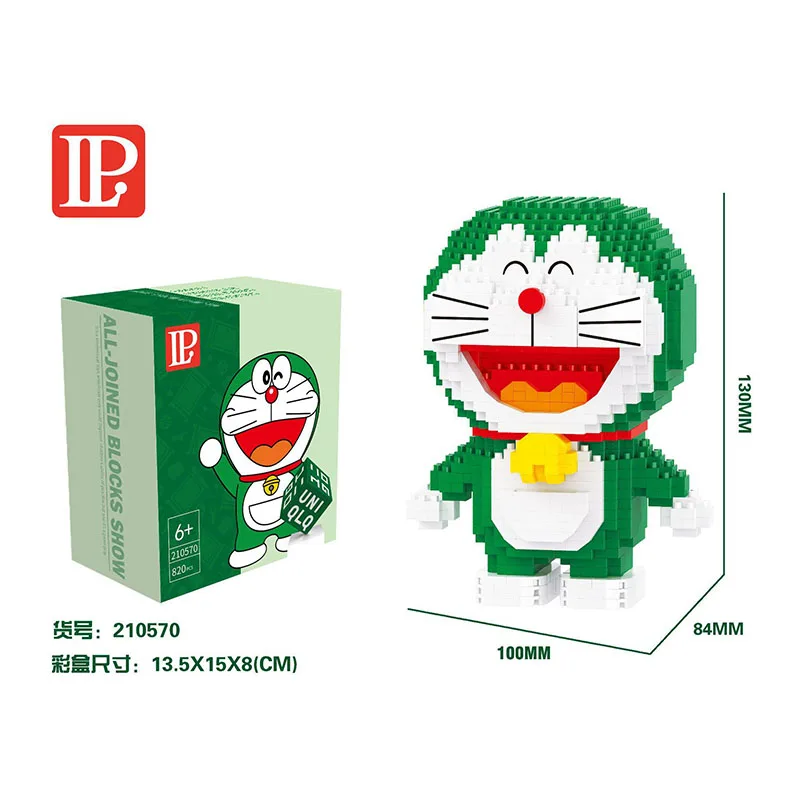 928pcs+ Kid Toys Japan Anime Creative Cartoon Diamond Doraemon Action Figures Mini Bricks Toys Building Blocks