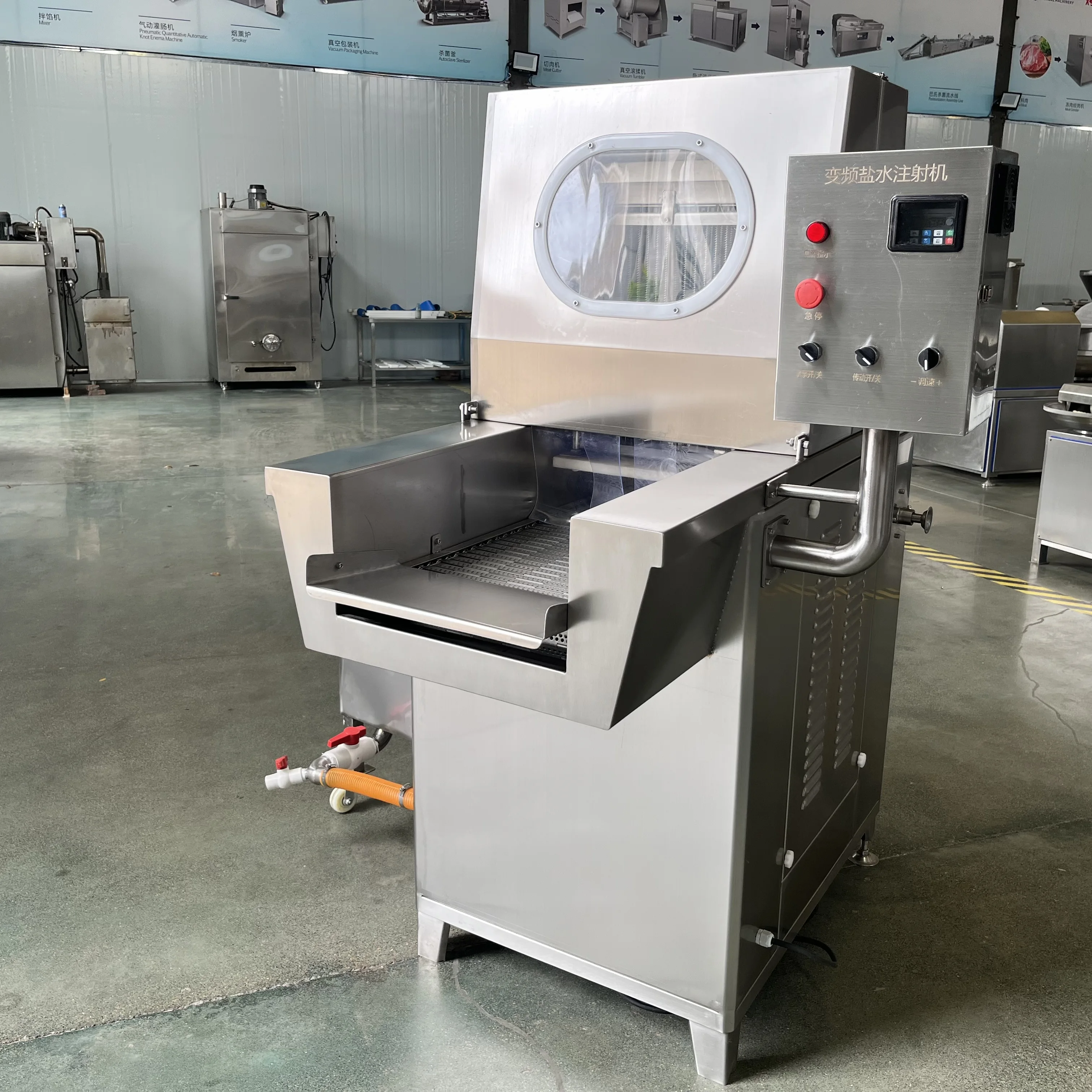 Automatic Brine Injector Marinade Injection Saline Injecting Machine