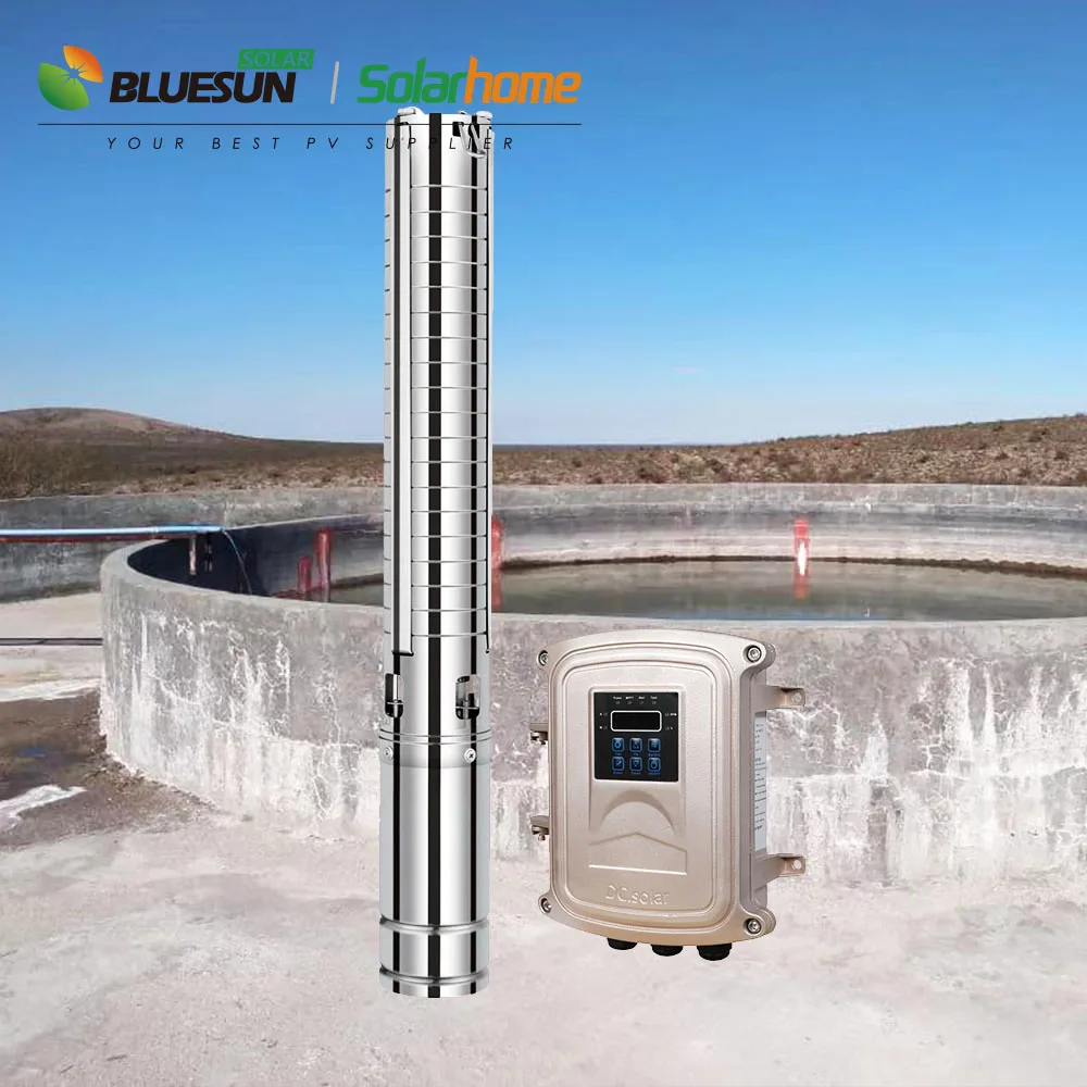 Bluesun 2hp 3hp 5hp dc solar water pump deep well solar water pump for agriculture irrigation