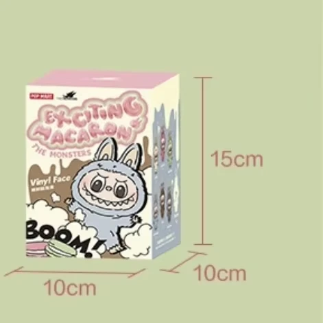 Labubu Pop Mart Blind Box labubu macaron  rubber Face series Anime Action Figure blind box toys for decoration