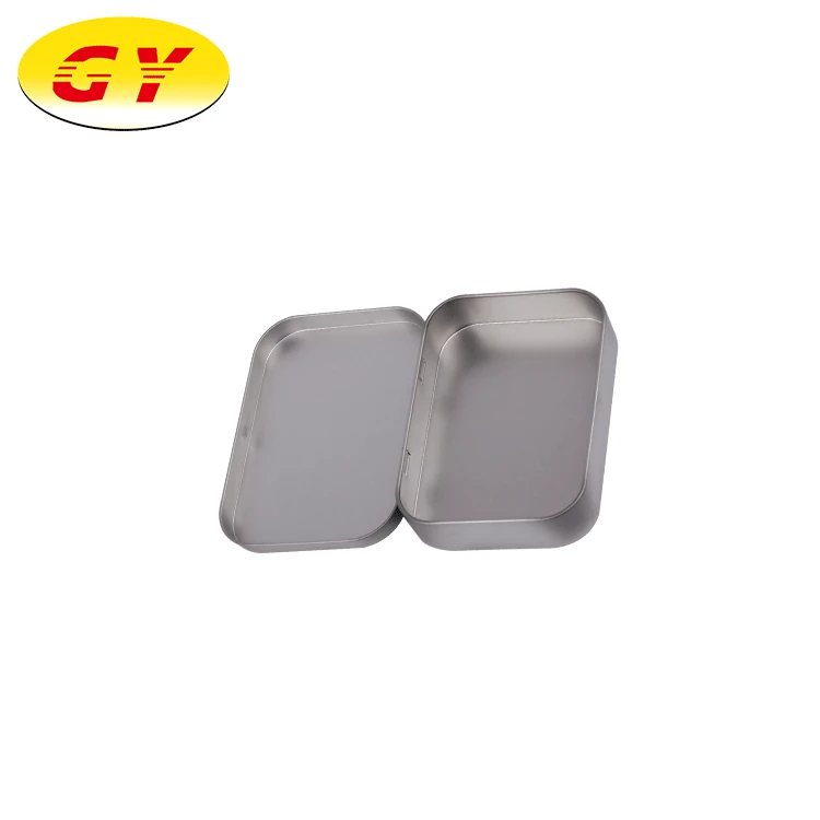 Высокое качество прямоугольный серебряный сигаретный пакет жестяная коробка для хранения