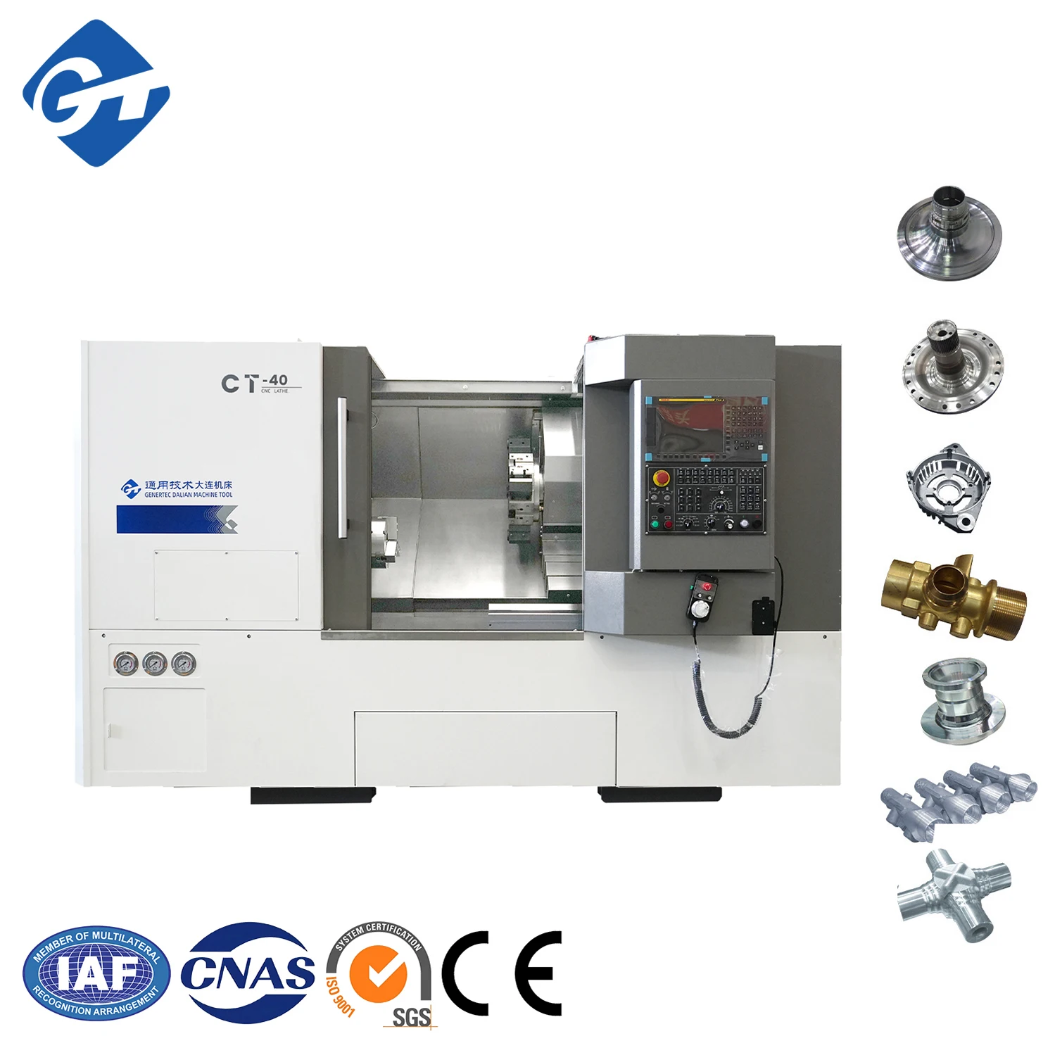 GT DMTG CT40 Cnc Metal Lathe Torno Cnc Para Metal Industrial Lathe Tools Turning Tool
