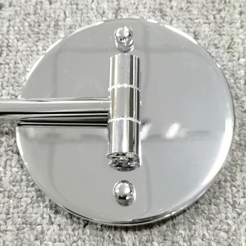 Hotel-Grade 10X Magnifying Dual-Sided LED Lighted Makeup Mirror Wall-Mounted Shaving Arms Extendable for Personal Care at Home