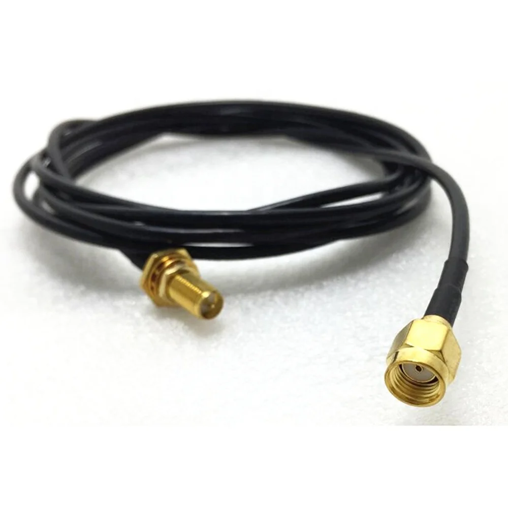 Коннектор RP SMA Pigtail «штырь-гнездо» обжимной соединитель RG174 кабель в сборе