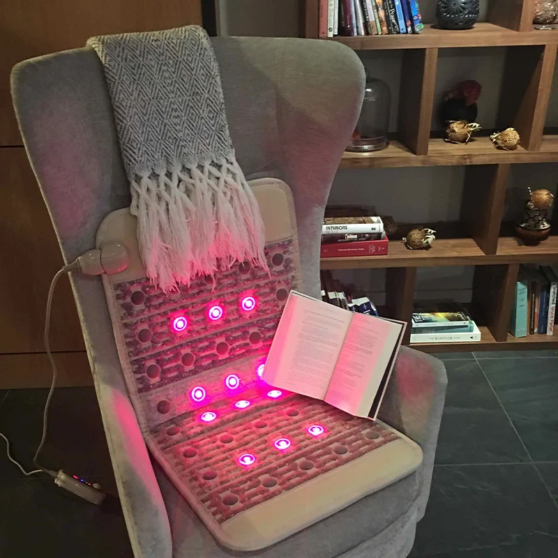 Photon Therapy Electric Massage Matte With Heating Pad For Increase Blood Circulation Lumbar Relaxing Cushin