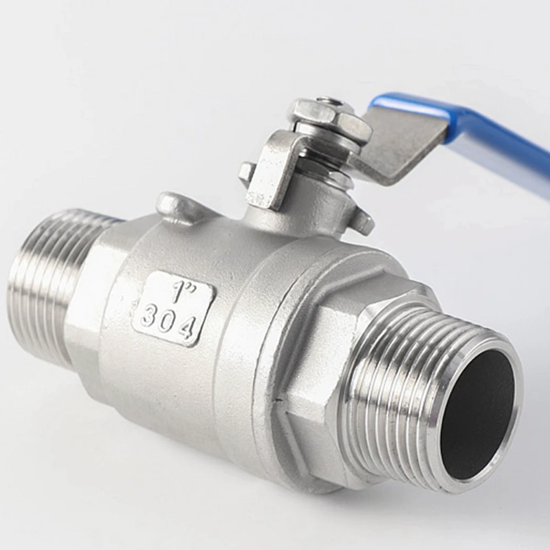 High Quality Wholesale New Product 304 316 Stainless Steel 2Pc Male Threaded Ball Valve