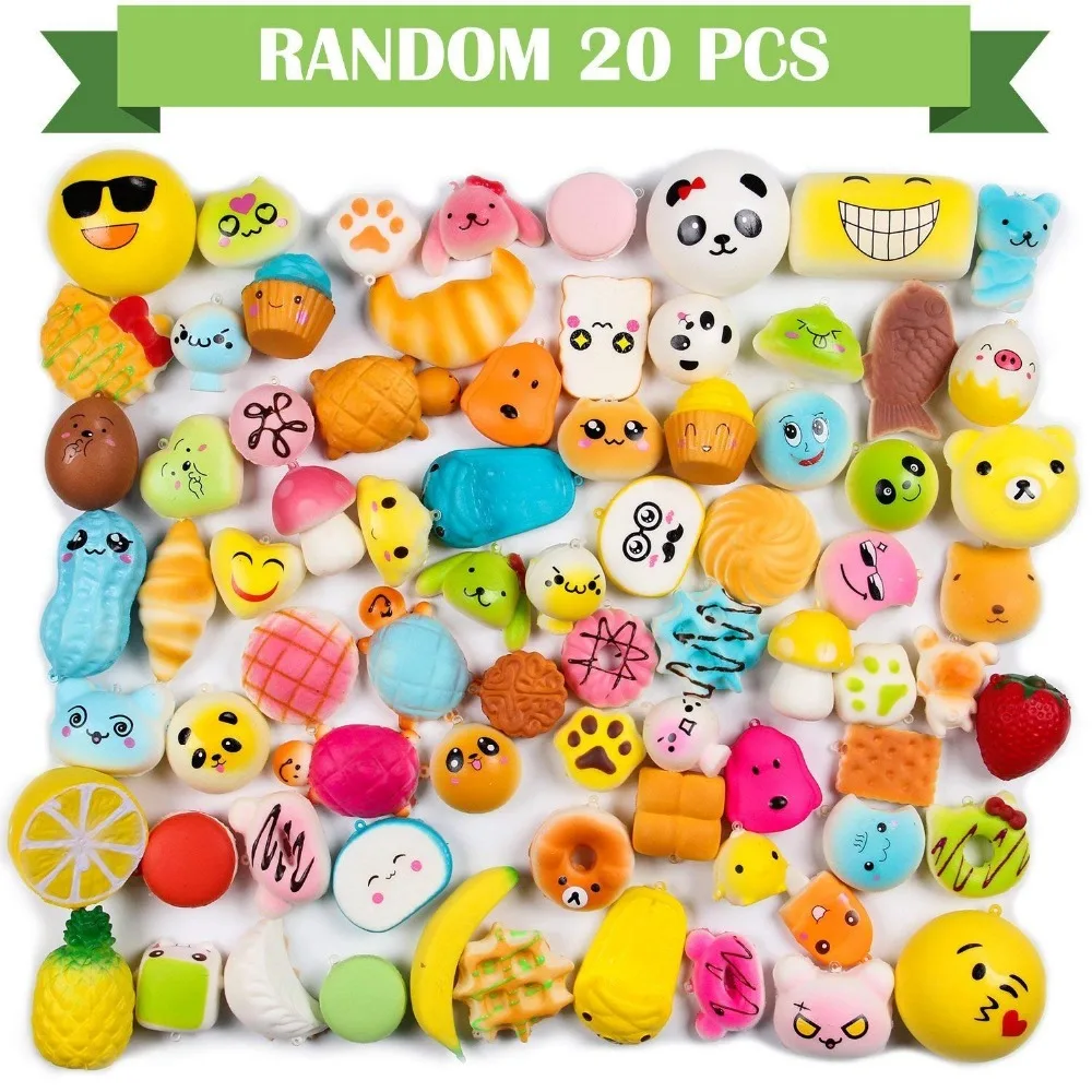 Squishy Squeeze Toy Stress Ball Animal Bread Cake Mochi Stress Relief Toys