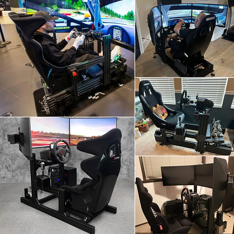 Wholesale Full Racing Experience Custom Adjustable Aluminum PX 1 Sim Racing Simulator for F1 and Rally for virtual racing game