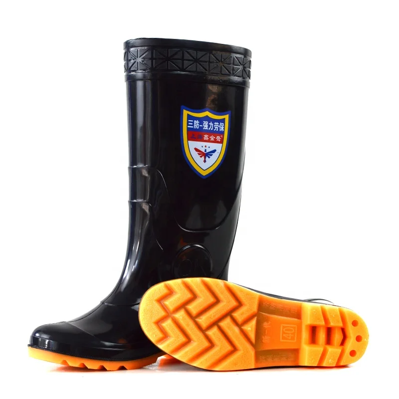 Anti slip waterproof fish market rubber boots rubber wellington boots adult gum boots