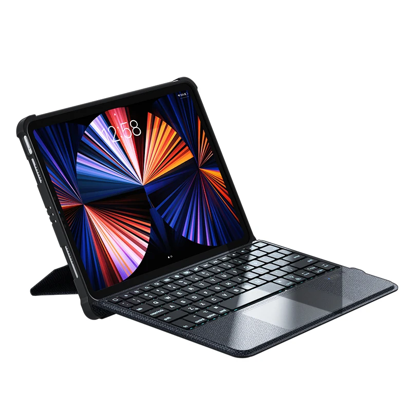 Новинка 2023, Волшебная клавиатура для iPad Pro 12,9, 2022, клавиатура с полиуретановым чехлом для iPad Pro 11, Air 5, трекпад, клавиши с подсветкой, волшебная клавиатура