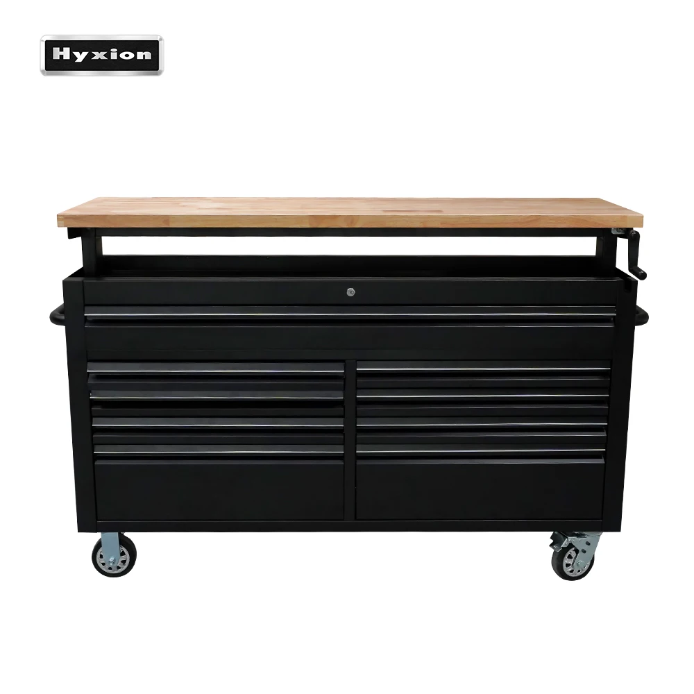 Hyxion manufacturer Stainless steel  Black 61 inch Lifting tool chest for household garage storage