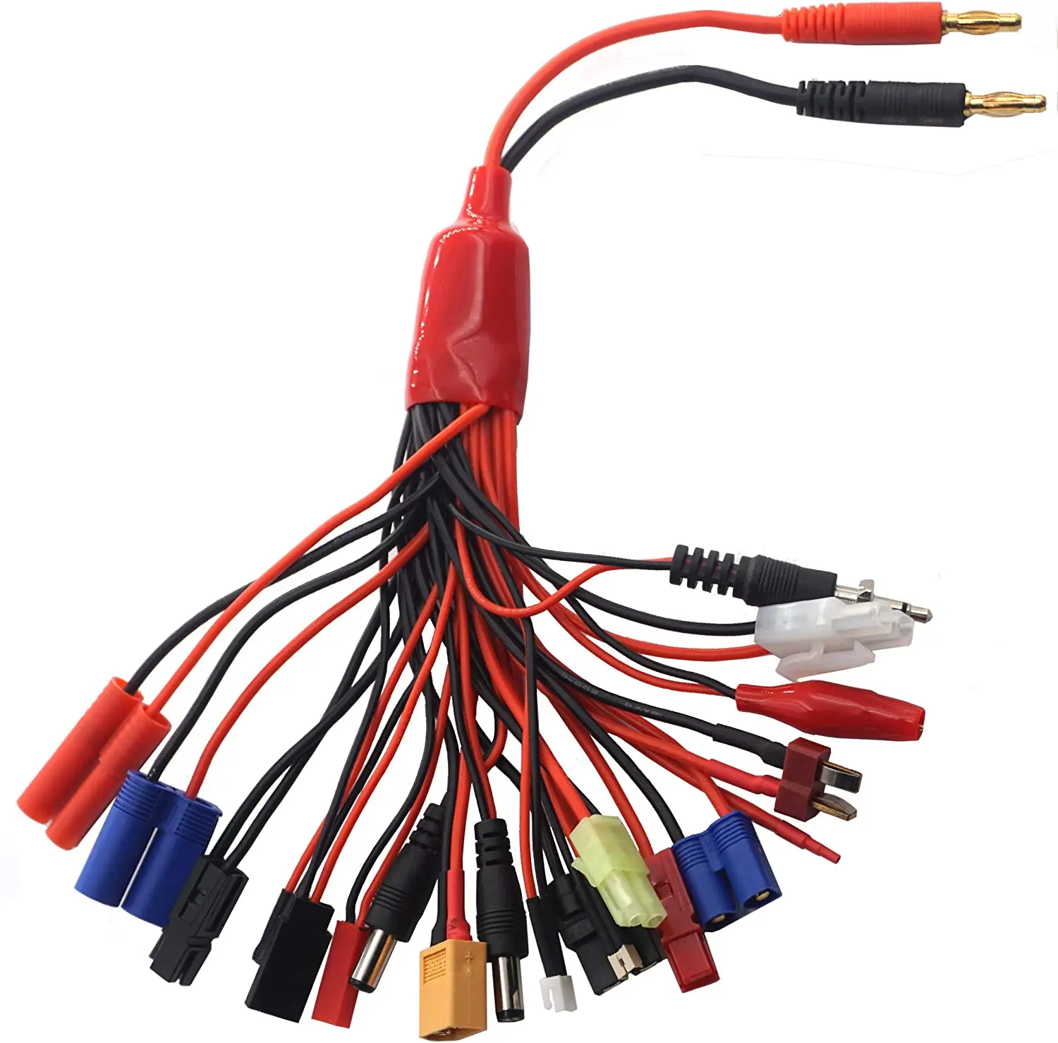 19 in 1 RC Car Truck Lipo Battery Multi Charger Adapter Lead Cable Converter Compatible with Traxxas Tamiya RC Car Truck Boat L