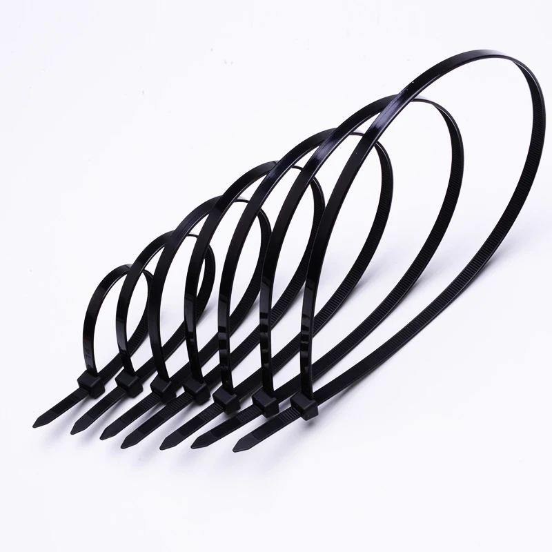 
2021new black and white cable finishing ties custom specifications zip ties 
