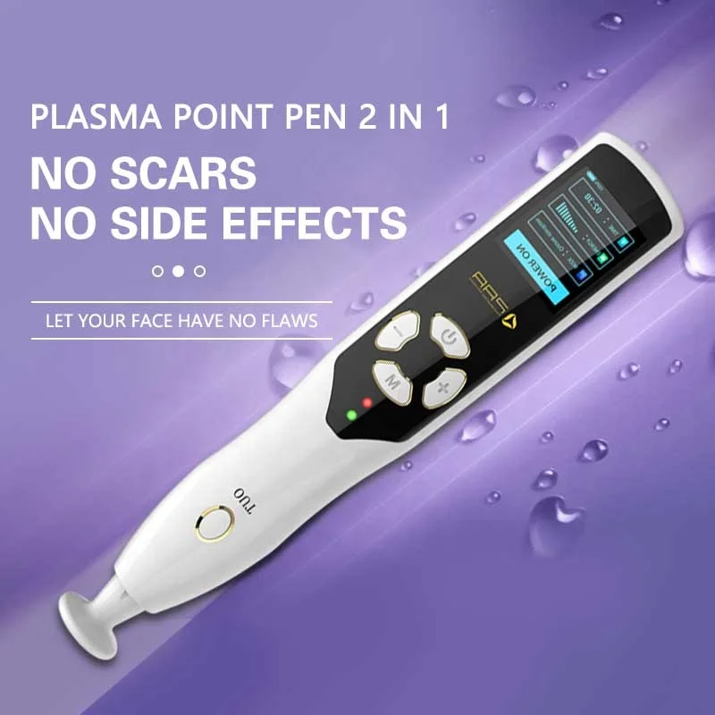 2 in 1 New Arrival USB Rechargeable Ozone Skin Rejuvenation Face Lifting Plasma Point Pen for Mole Dark Spot Removal