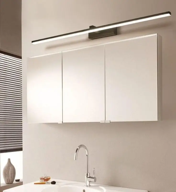 European indoor Style lights Villa Hotel Home Bathroom washroom Vanity lamp Longer Rectangle LED wall mirror light