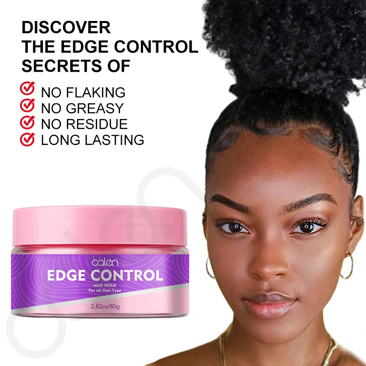 Best Vendor Private Labeling Extreme Hold Natural Edge Control with Edge Brush
