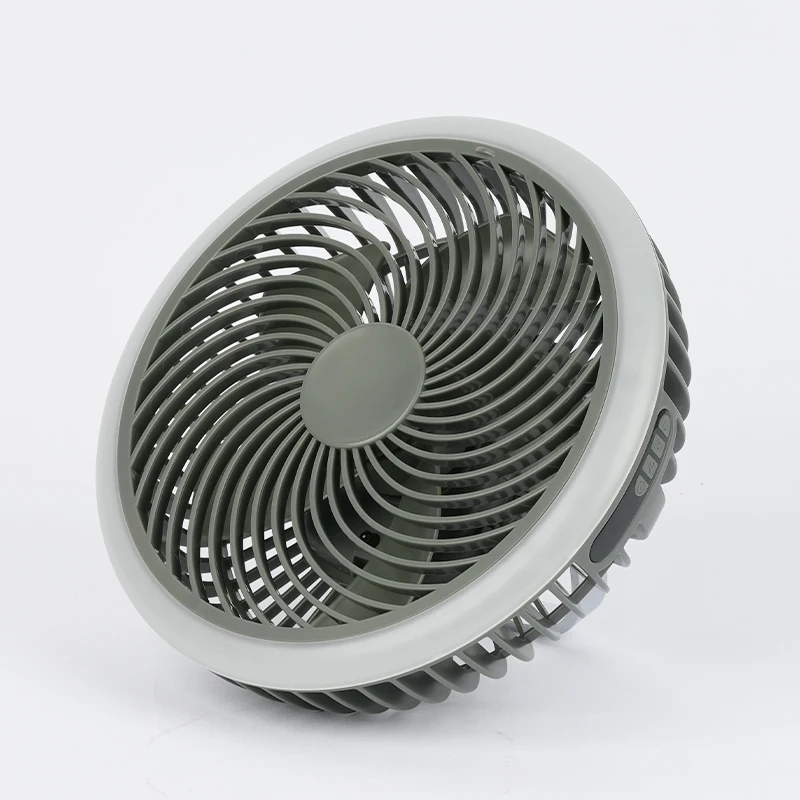 Upgraded large pse battery Table fan camping fan with LED light sea side portable fan