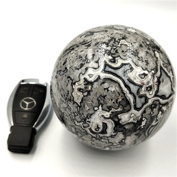 Wholesale natural quartz crystal ball Picasso spheres for home decor