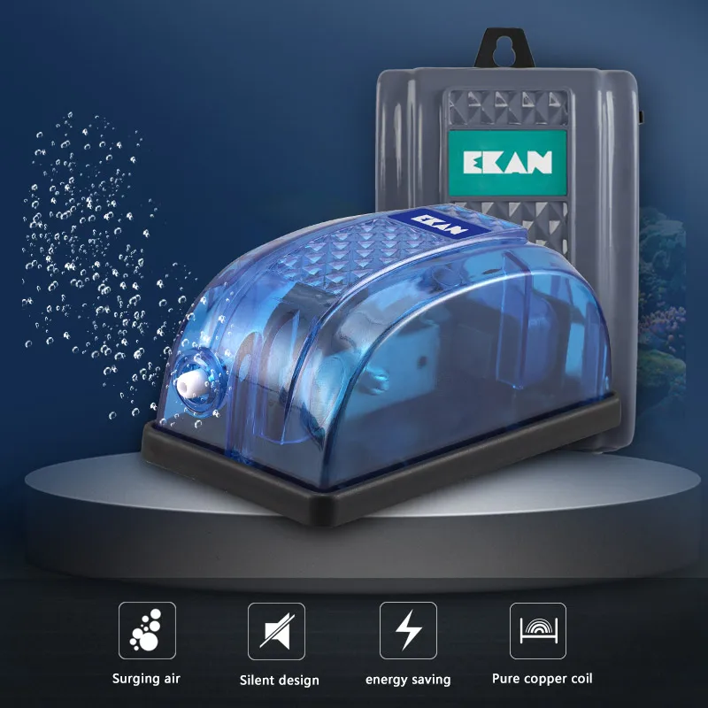 Hot Sale Design Copper Motor Strong Magnet 3W 5W fish tank quiet aquarium fish small mini air pump