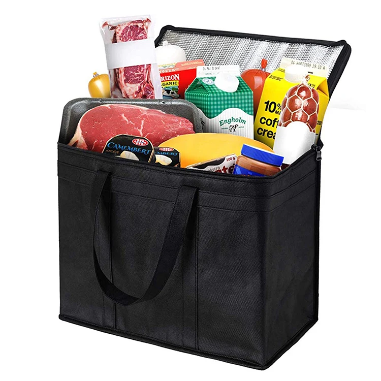 Extra Large Heavy Duty Insulated Reusable Tote Grocery Thermal Shopping Bag Cooler Bag