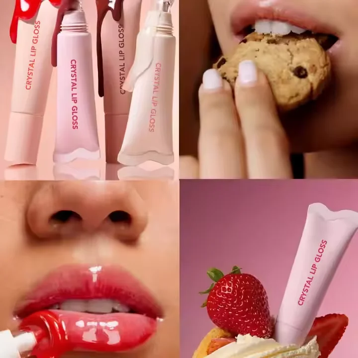 Low Moq Crystal Custom Lip Balm Wholesale Ipgloss Base Hydrating Vegan Lip Gloss Private Label