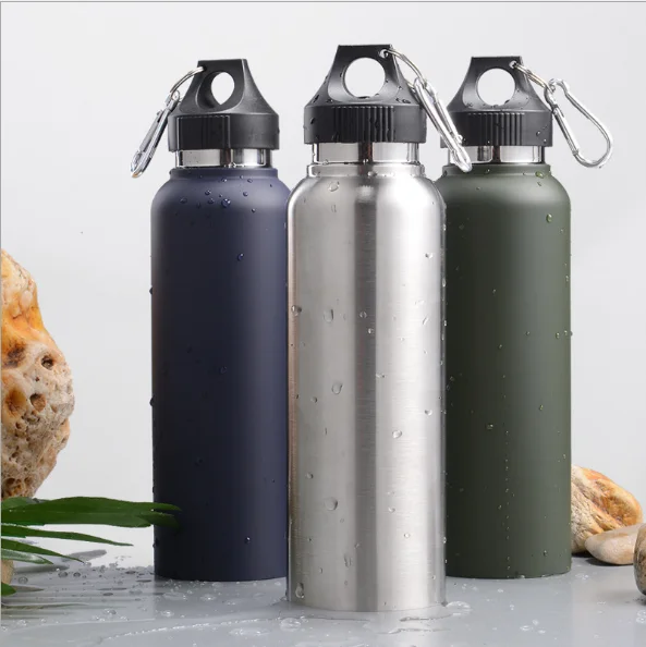 1000 мл горячая распродажа с двойными стенками из нержавеющей стали спортивная вода термо бутылка с крышкой ручки карабина