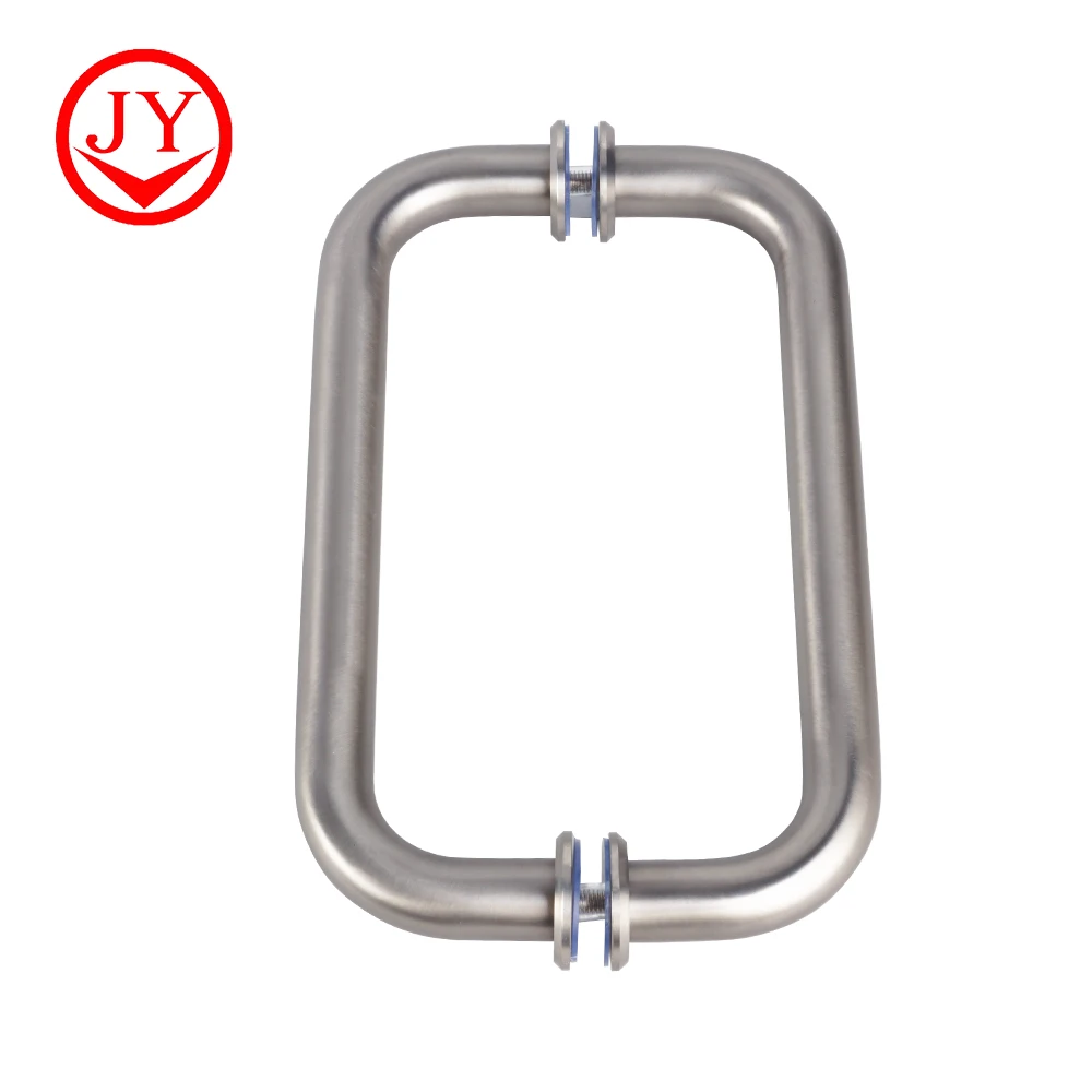 jiangyi wrought iron auto shower glass door handle with high quality