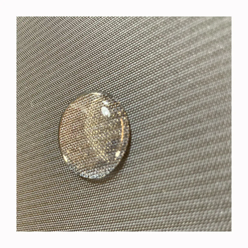 Black Nylon  N400D*N400D bar stripe dobby WR with clear PU coating  #HG44099 ballistic fabric