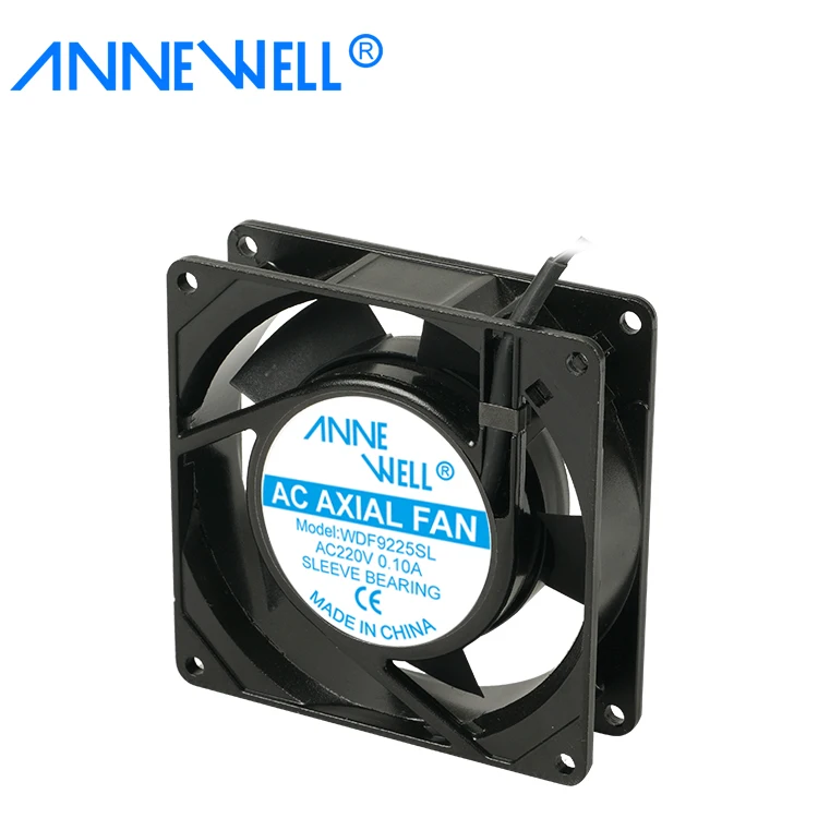 90mm High temperature resistant High CFM ventilation fan 220volt 230v ball/sleeve bearing 92mm 9225 ac Chassis axial cooling fan