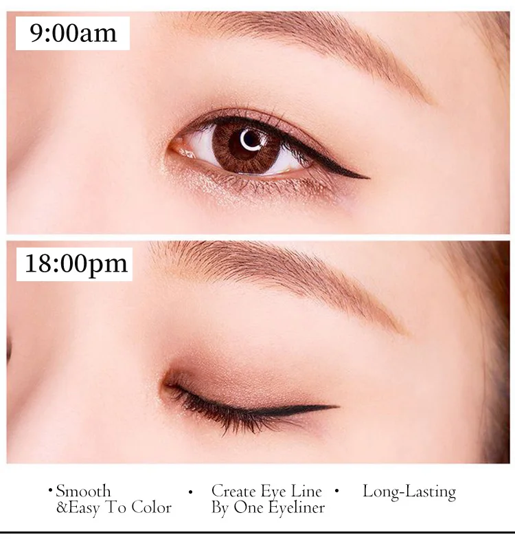 Private Label blinking star seal eyeliner winged stamp waterproof long lasting liquid stamp seal eyeliner pen